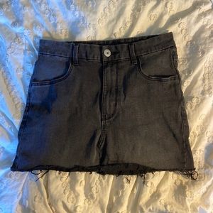 mini denim skirt